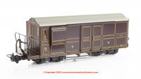 394-076 Bachmann Ffestiniog Railway Curly Roof Van No.1 FR Lined Plum
